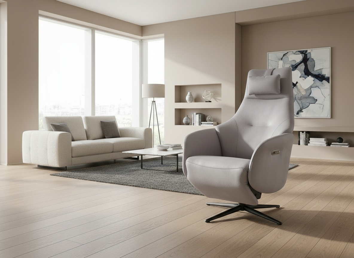 Počivalnik Vita - sivo usnje – Bild 4